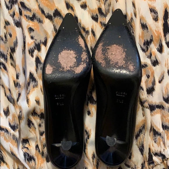 Gucci black leather heels - Picture 4 of 5